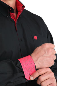 Men's Cinch Solid Black Western Shirt