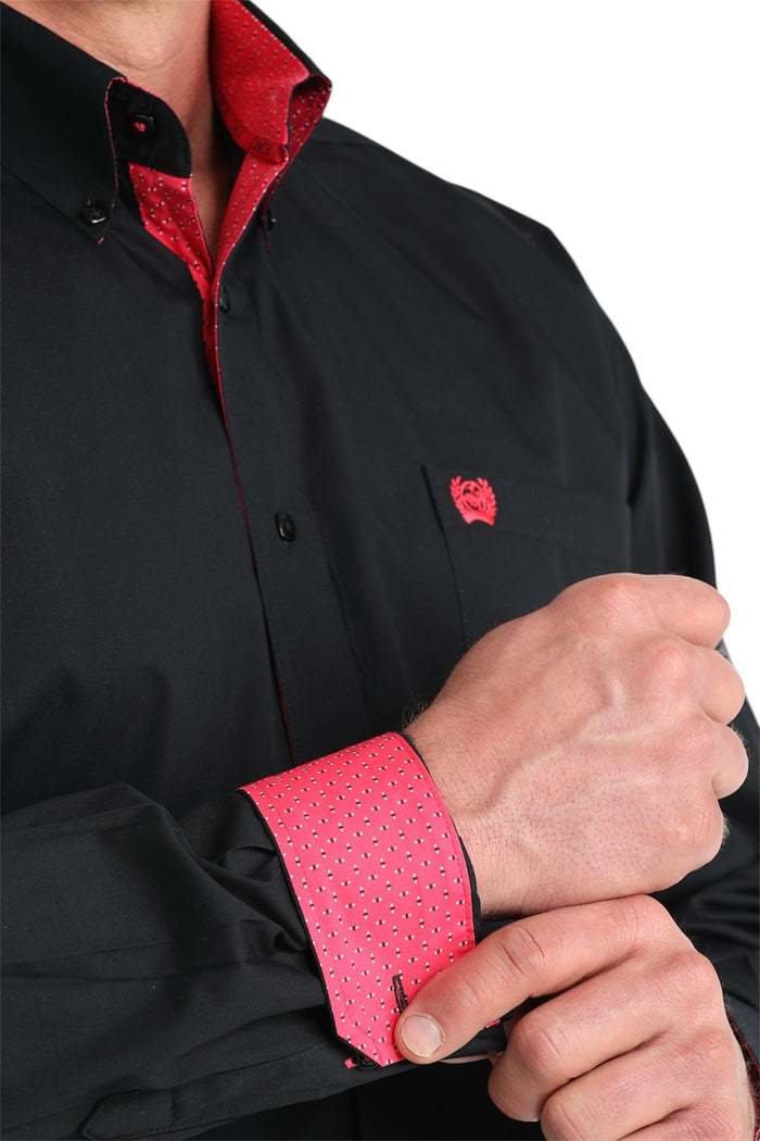 Men's Cinch Solid Black Western Shirt