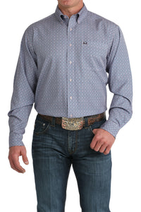 Men’s Cinch Blue/Lilac Pattern Western Shirt