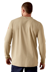 Men's Ariat FR Baselayer Long Sleeve T-Shirt Khaki