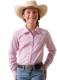 Girl's Ariat Pink & Lavender Kirby Shirt