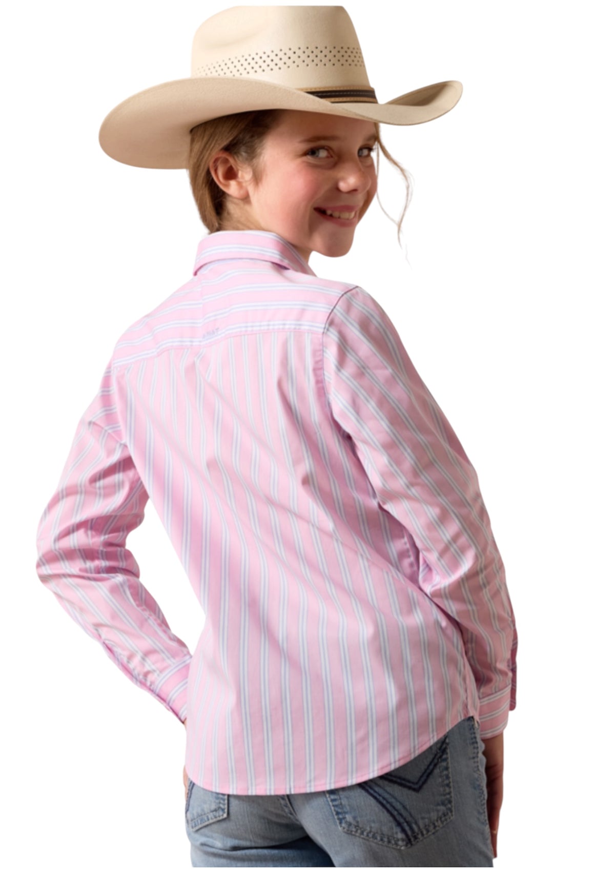 Girl's Ariat Pink & Lavender Kirby Shirt