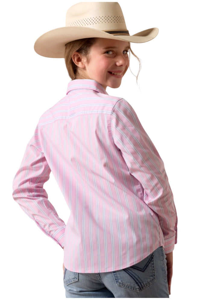Girl's Ariat Pink & Lavender Kirby Shirt