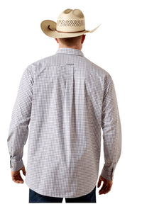 Men's Ariat Pro Series Sleet Grey Plaid Shirt
