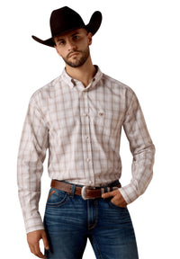 Men’s Ariat White Multi Plaid Shirt