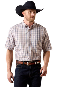 Men’ Ariat Wolcott Barely Pink Short Sleeve Shirt