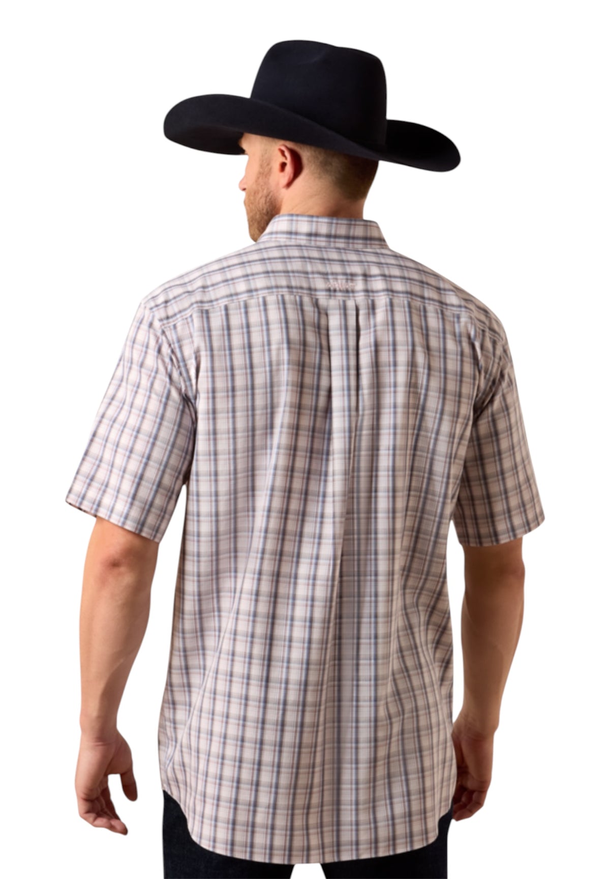 Men’ Ariat Wolcott Barely Pink Short Sleeve Shirt
