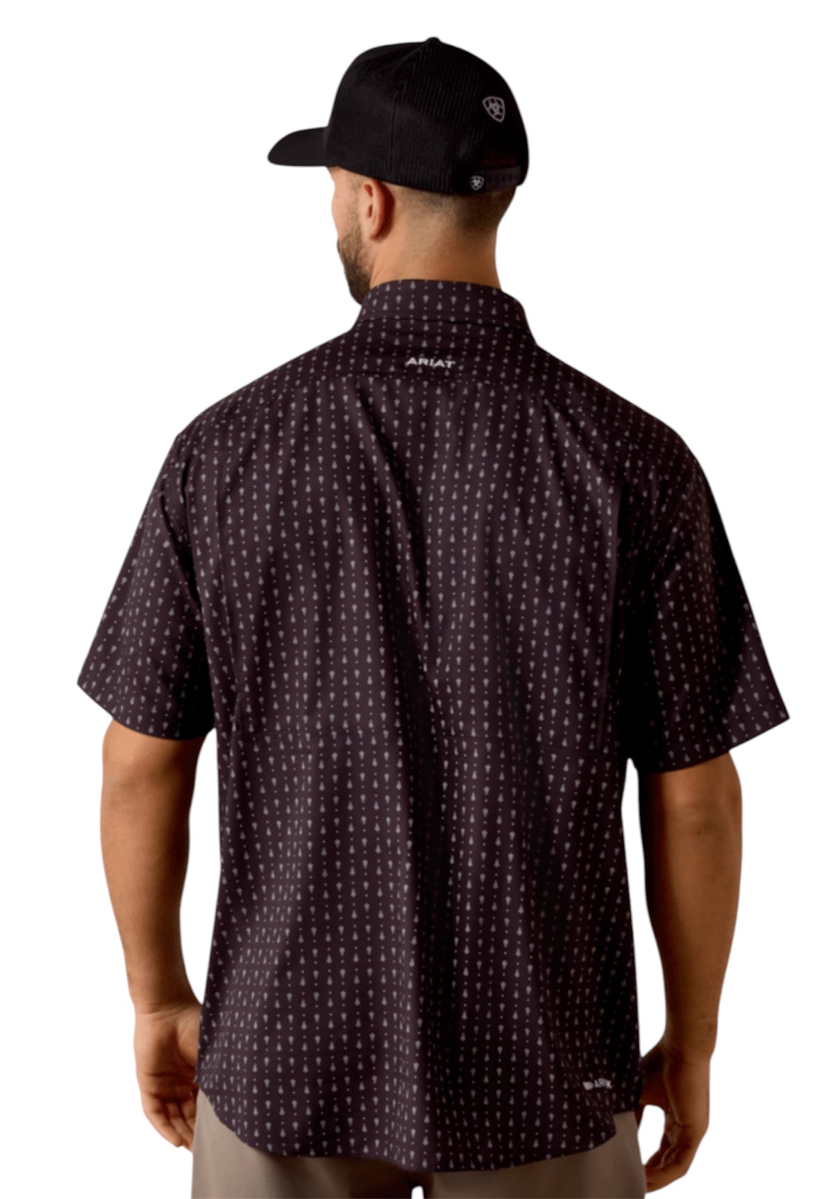 Men’s Ariat Black Printed VentTEK Classic Fit Shirt