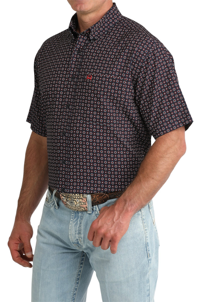 Men’s Cinch Arenaflex Black Print Shirt