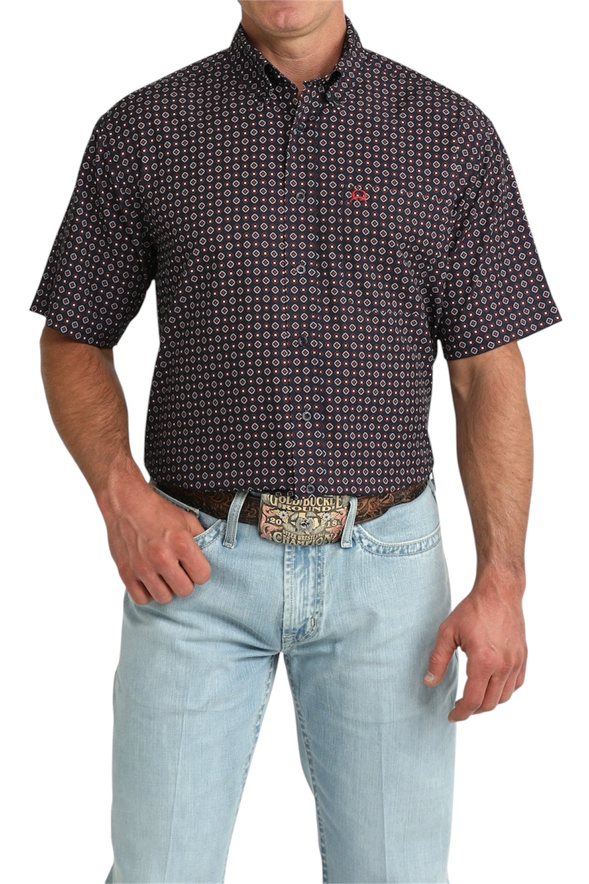Men’s Cinch Arenaflex Black Print Shirt