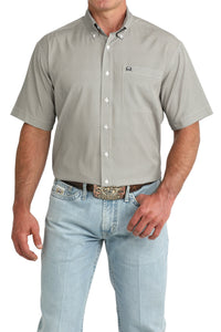 Men’s Cinch Arenaflex Tan/Navy Short Sleeve Shirt