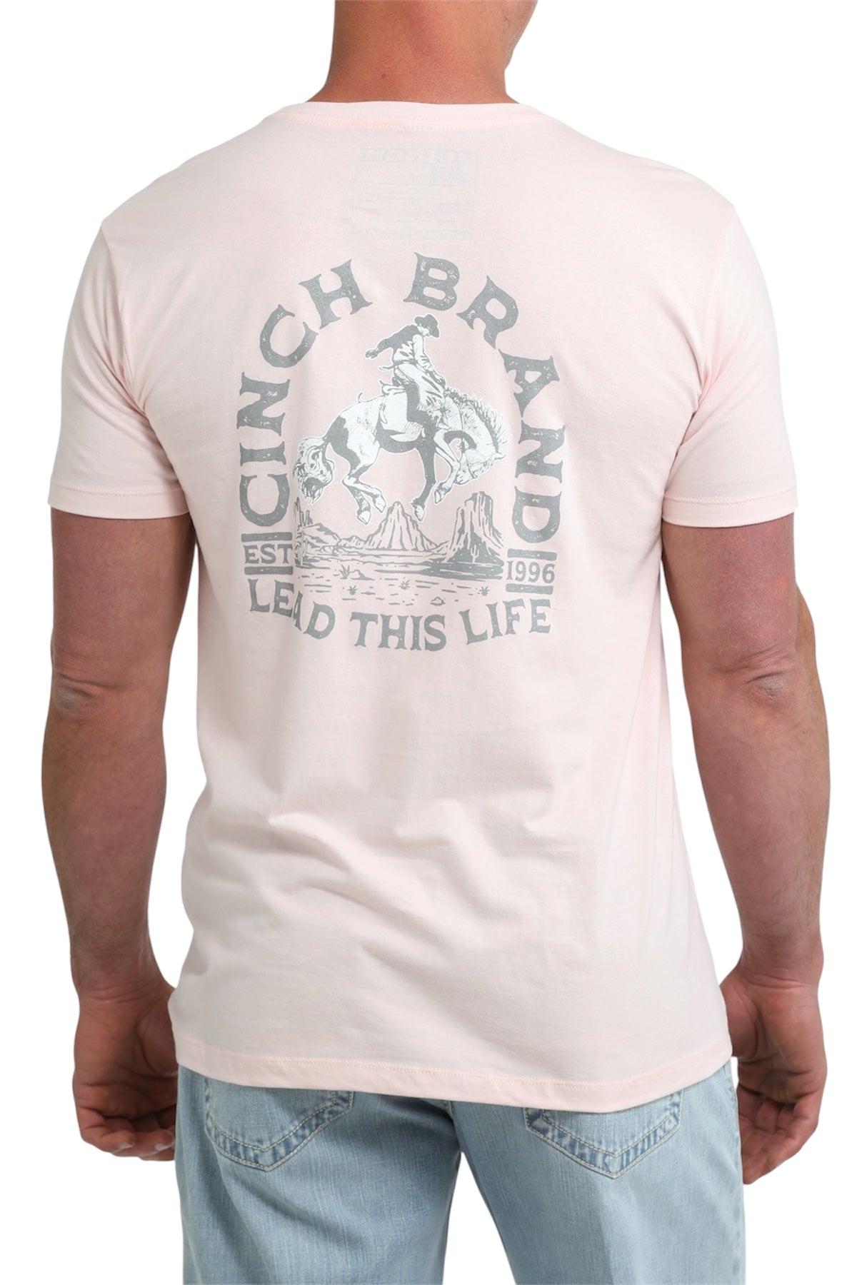 Men’s Cinch Light Pink T-Shirt