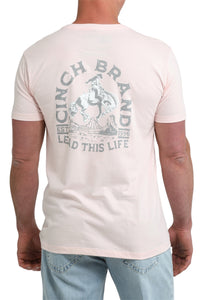Men’s Cinch Light Pink T-Shirt