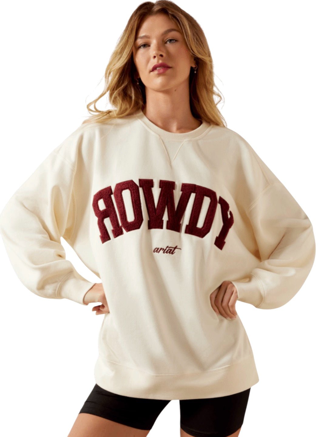 Ladies Ariat Maroon Collegiate Sweatshirt
