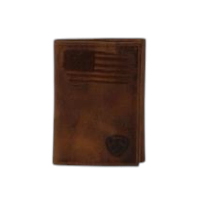 Ariat Stitched Flag Trifold Wallet