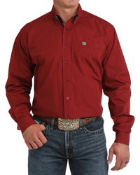Men’s Cinch Burgundy Solid Shirt