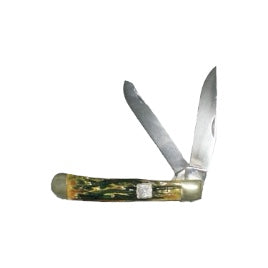 Twisted X Knife, 4 1/4" Closed, Natural Aged Bone