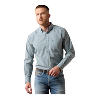 Men’s Ariat Barclay Blue Steel Plaid