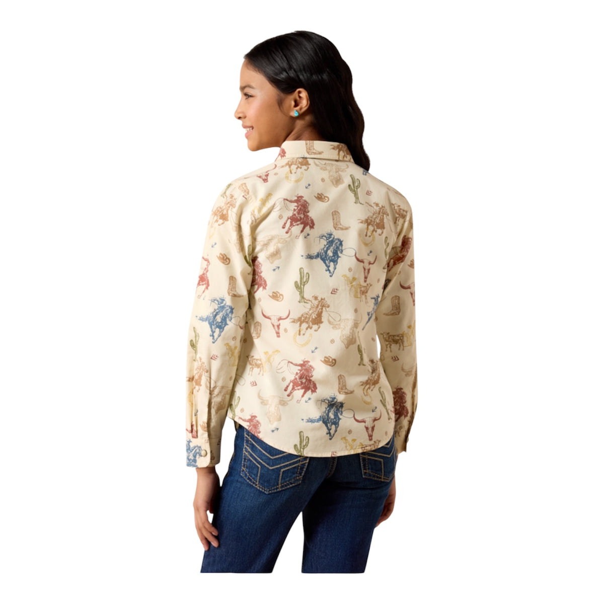 Girl’s Ariat Ranch Tale Western Snap Shirt