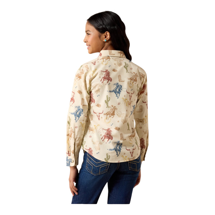 Girl’s Ariat Ranch Tale Western Snap Shirt