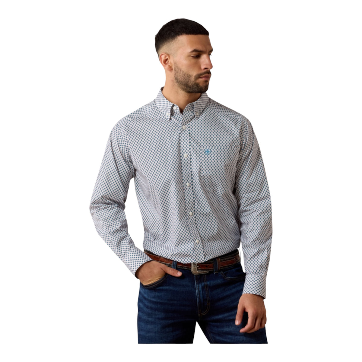 Men’s Ariat Perez Geometric Print Shirt
