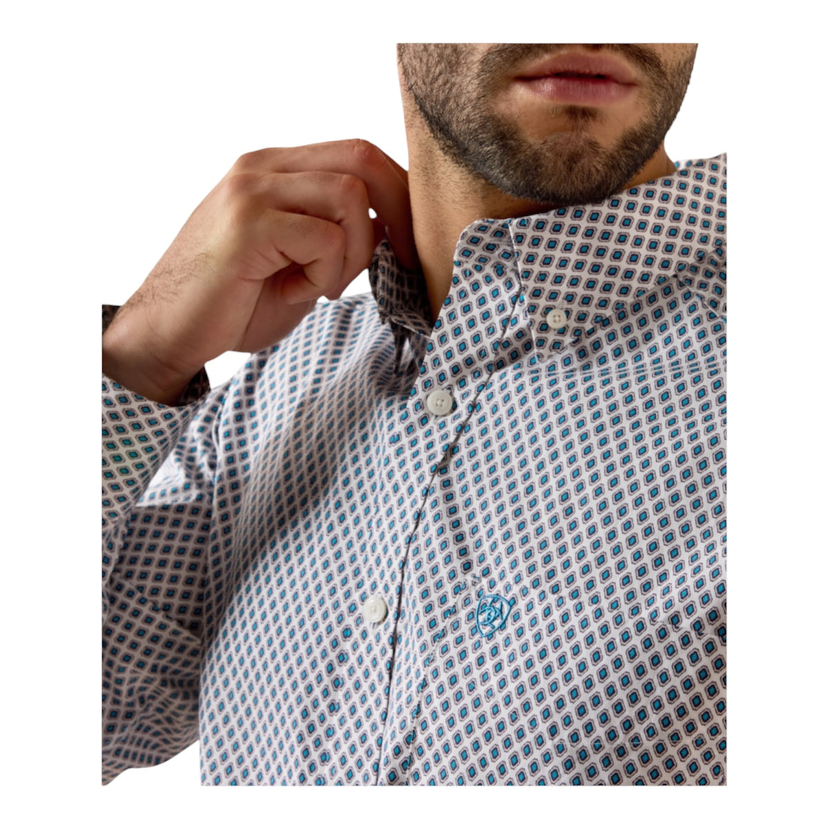 Men’s Ariat Perez Geometric Print Shirt