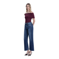 Ladies Super High Rise Wide Leg Jeans