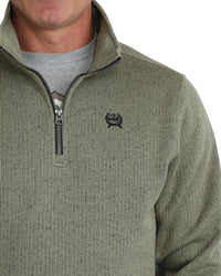 Men's Cinch Olive 3/4 Zip