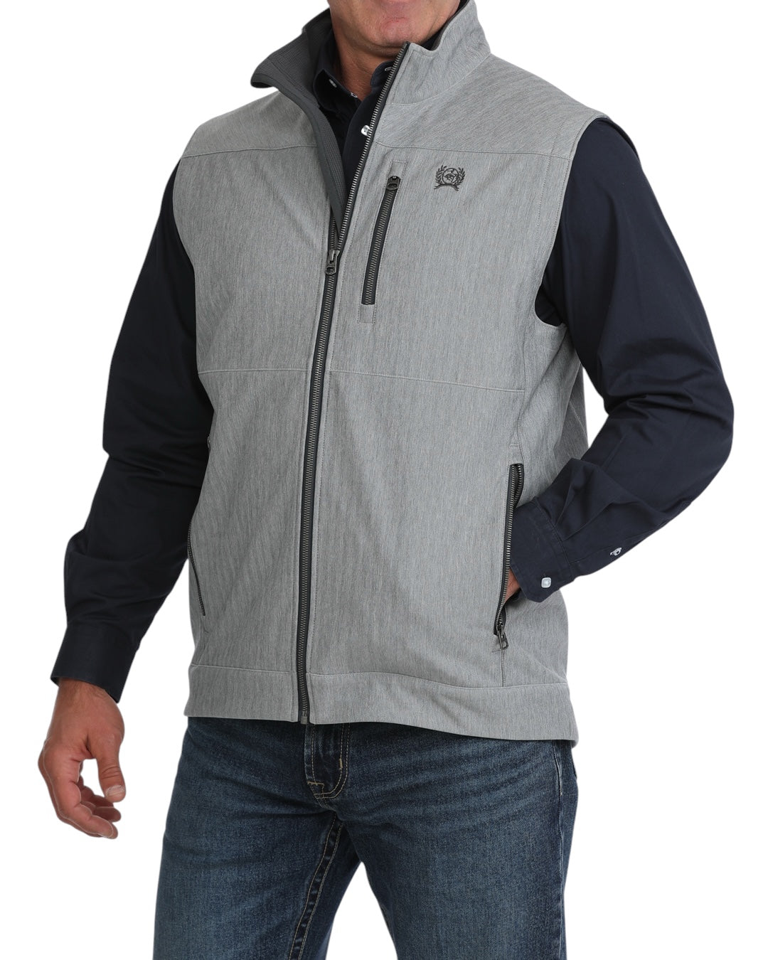 Men's Cinch Gray Bonded Vest