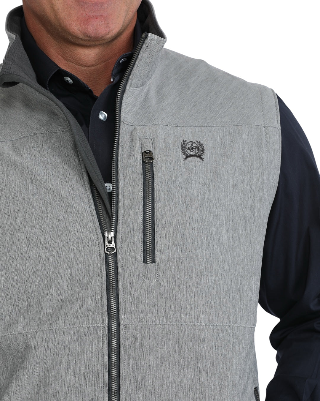 Men's Cinch Gray Bonded Vest