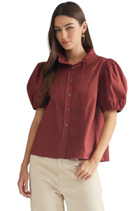 Ladies Dusty Maroon Blouse