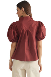 Ladies Dusty Maroon Blouse