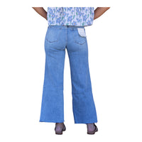 Ladies High Rise Wide Crop Jean