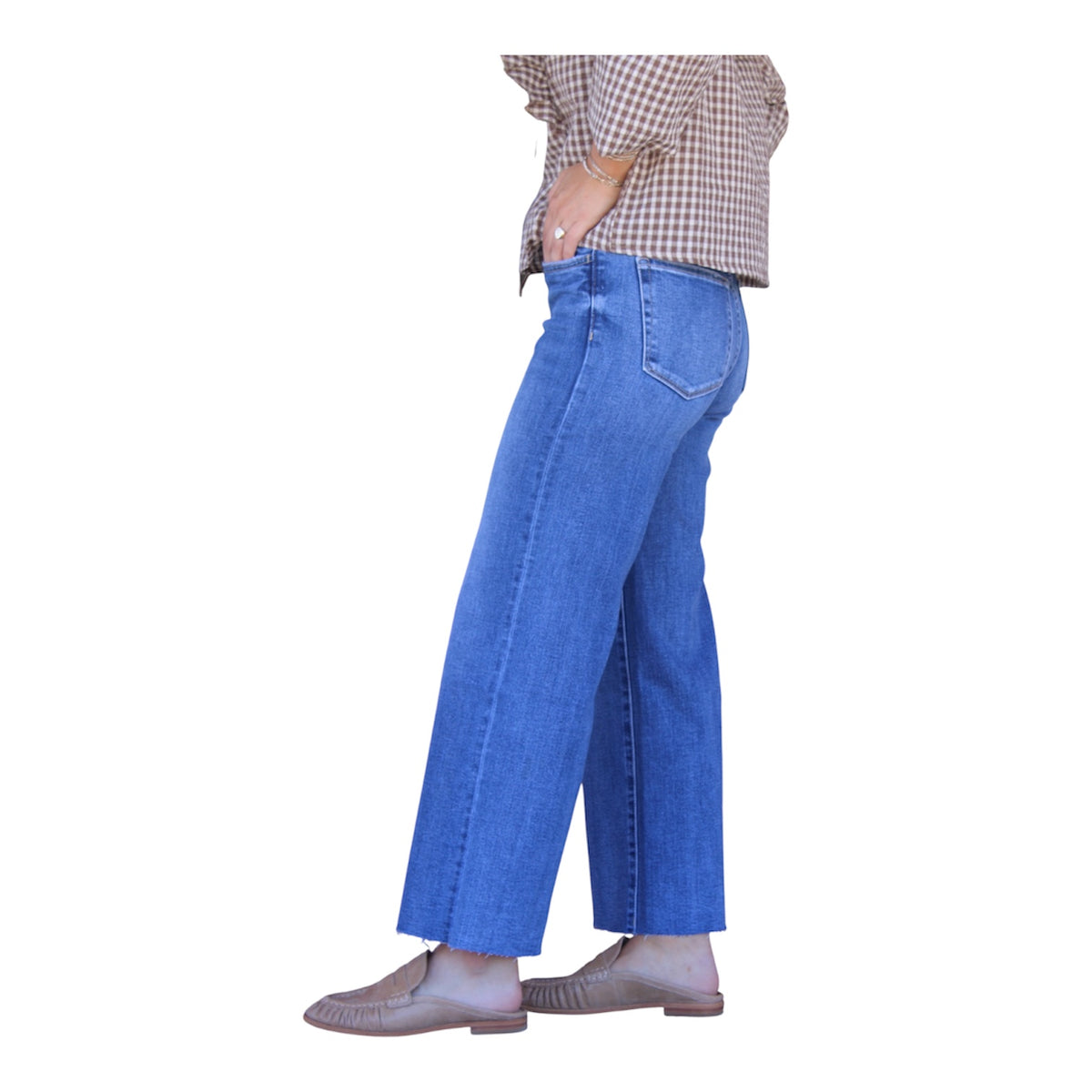 Ladies High Rise Slim Crop Jean