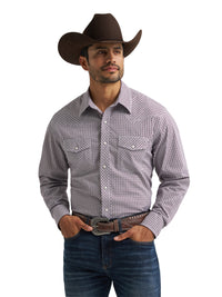 Men's Wrangler Purple Print Shirt