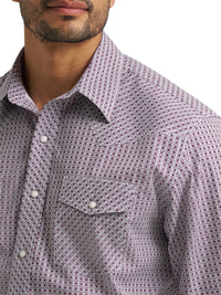 Men's Wrangler Purple Print Shirt