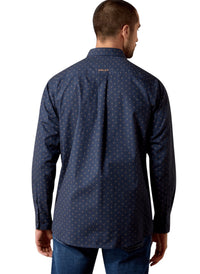 Men’s Ariat Canyon Navy Print Shirt