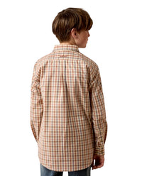 Boy's Ariat Dave Tan Plaid Shirt