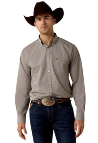 Men's Ariat Wrinkle Free Grape Plaid Shirt
