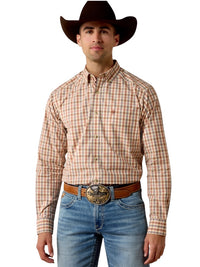 Men's Ariat Dave Tan Plaid Shirt