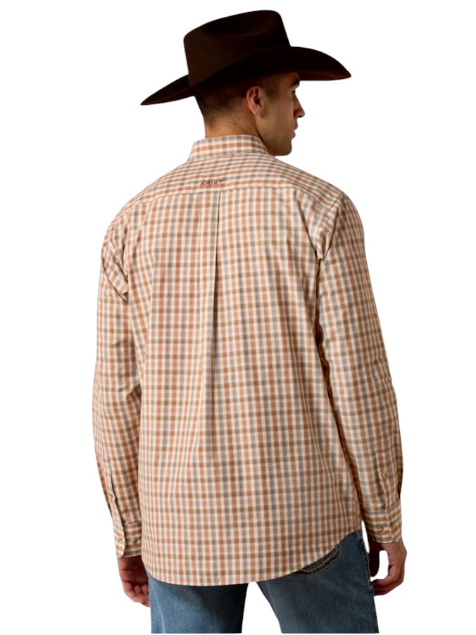 Men's Ariat Dave Tan Plaid Shirt