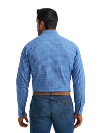 Men's Wrangler COJO Blue Plaid Shirt