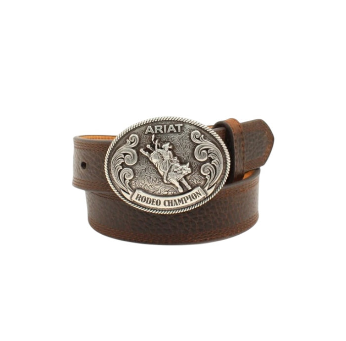 Kid's Ariat Brown Leather Western Belt