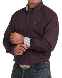 Men's Cinch Solid Purple Shirt