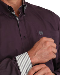 Men's Cinch Solid Purple Shirt