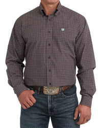 Men's Cinch Purple Plaid Shirt