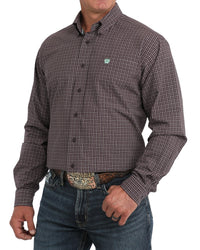 Men's Cinch Purple Plaid Shirt