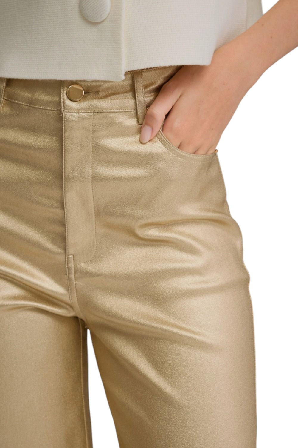 Ladies Gold Pants