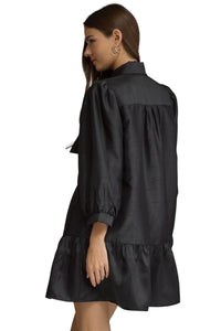 Ladies Little Black Statement Dress