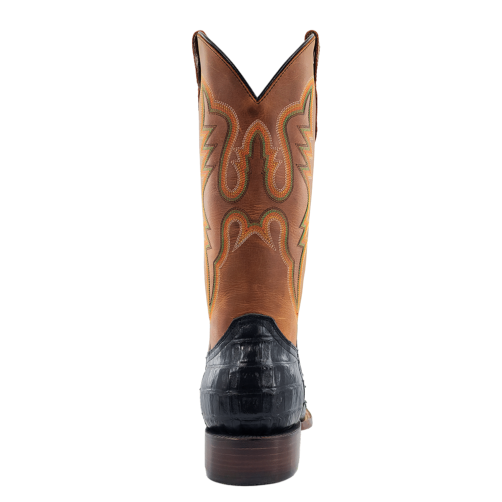 Men's R. Watson Black Caiman Tail Gator Boots